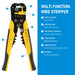 Crimper Cable Cutter Adjustable Wire Stripper Multifunctional Crimping Pliers