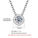4mm 0.3ct Moissanite Round Brilliant Cutting Sterling Silver Pendant Necklace Jewelry