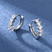 Women Fashion Cute Tiny Clear Crystal CZ Stud Earrings Sterling Silver Jewelry
