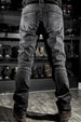 Men's Biker Jeans Denim Stretch Trousers Off-Road Motorcycle Denim Pants