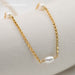 Natural Pearl Necklace 14K Gold Filled Handmade Pendants Collier Jewelry