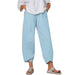 Women's Loose Trousers Cotton Linen Casual Harem Pants