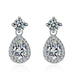 Women Fashion Cute Tiny Clear Crystal CZ Stud Earrings Sterling Silver Jewelry