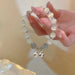Hollow Pearl Bracelet Good Luck Charm Adjustable Women's Bracelet Jewelry