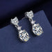 Women Fashion Cute Tiny Clear Crystal CZ Stud Earrings Sterling Silver Jewelry