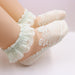 Cute Lace Flower Mesh Baby Socks Cotton Girls Boys See Through Socks