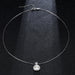Natural Freshwater Pearls Pendant Necklace Princess Style Zircon Pendant Jewelry