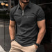 Men's Casual Short-Sleeved Polo T-Shirt Rowan Collar Breathable T-Shirt