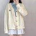 Baseball Jacket Soft Loose Cardigan Women's Fashion Sweate Jacket