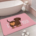 Dog Dachshund Floor Carpet Retro Multiple Choice Living Room Kitchen Rug Non-Slip Mat