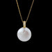 Natural Freshwater Pearls 12-13mm Pendant Sterling Silver Women's Jewelry