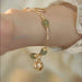 Hollow Pearl Bracelet Good Luck Charm Adjustable Women's Bracelet Jewelry