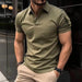 Men's Casual Short-Sleeved Polo T-Shirt Rowan Collar Breathable T-Shirt