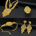 24K Gold Plated Necklace Set Women's Bridal Wedding Luxury Jewelry