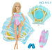 Swimming Rings Swimsuits Bikini Slipper Chair Barbie Doll Accessories Toy