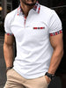 Men's Casual Short-Sleeved Polo Shirt Office Fashion Lapel T-Shirt
