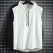 Men's Clothing Tank Tops Sleeveless Hoodie Sweatshirts