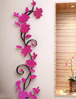 3D Acrylic Wall Stickers Creative Decorative Floral 3D Wall Stickers Home Decor