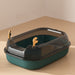 Semi-Enclosed Antler Cat Litter Box High Border Anti-Splash Cat Litter Box