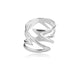 Vintage Zircon Adjustable Rings Women's Stainless Steel Jewelry