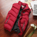 Men's Sleeveless Vest Thermal Soft Casual Coats Cotton Men's Vest Jacket