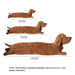 Cushion Lovers Brown Cute British Short-Legged Dachshund Dog Pillow Cushion Plush Doll