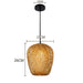 Hand Knitted Bamboo Pendant Lights Weaving Hanging Lamp Garden Home Decor