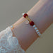 Hollow Pearl Bracelet Good Luck Charm Adjustable Women's Bracelet Jewelry