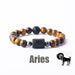 12 Zodiac Sign Bracelet Homme Constellation Bracelet Jewelry