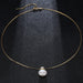 Natural Freshwater Pearls Pendant Necklace Princess Style Zircon Pendant Jewelry