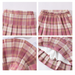 Girl's Clothing Set Children's Short-Sleeved Shirt Plaid Pleated Skirt