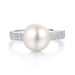 Natural Freshwater Pearl Resizable Ring Women Sterling Silver Jewelry