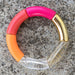 Fishsheep Bohemian Multi Color Acrylic Bamboo Bracelets Women Resin Jewelry
