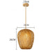 Hand Knitted Bamboo Pendant Lights Weaving Hanging Lamp Garden Home Decor