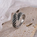 Men Women Sterling Silver Rings Vintage Creative Wings Design Couples Ring Jewelry