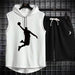 Men's Hoodie Vest Sleeveless Bodybuilding Gym Workout Fitness Tank Tops