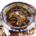 Mechanical Sport Design Bezel Fashion Watch Mens Luxury Wristwatch