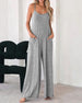 Women's Fashion Jumpsuit Casual Loose Wide Leg Jumpsuit