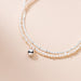 Mini Natural Freshwater Pearls Bracelet Double-Layer Silver Chain Pearl Jewelry