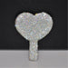Luxury Diamond Blob Mirror Love Heart Handle Vanity Make Up Mirror