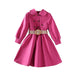 Korean Style Girls Trench Peter Pan Collar Windbreaker Coat Dress Children's Clothes