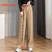 Women'S Loose High Waist Pants Wide Legs Slim Casual Trousers