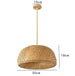 Hand Knitted Bamboo Pendant Lights Weaving Hanging Lamp Garden Home Decor