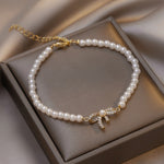 Hollow Pearl Bracelet Good Luck Charm Adjustable Women's Bracelet Jewelry