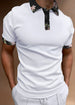 Men's Casual Short-Sleeved Polo Shirt Office Fashion Lapel T-Shirt