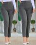 Women's High Waist Cropped Pants Elegant Work Female Trousers