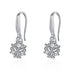Women Fashion Cute Tiny Clear Crystal CZ Stud Earrings Sterling Silver Jewelry