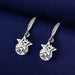 Women Fashion Cute Tiny Clear Crystal CZ Stud Earrings Sterling Silver Jewelry