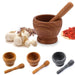 Stone Mortar Masher Multi-Function Garlic Spices Manual Masher