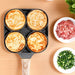 4-Hole Omelet Pan Frying Pot Thickened Nonstick Cooking Pan